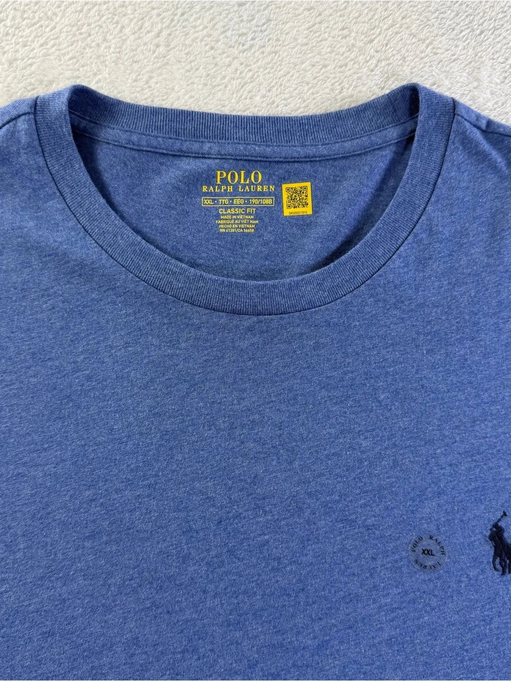 Polo Ralph Lauren XXL Classic Fit Long Sleeve T Shirt Pullover Blue Pony NWT